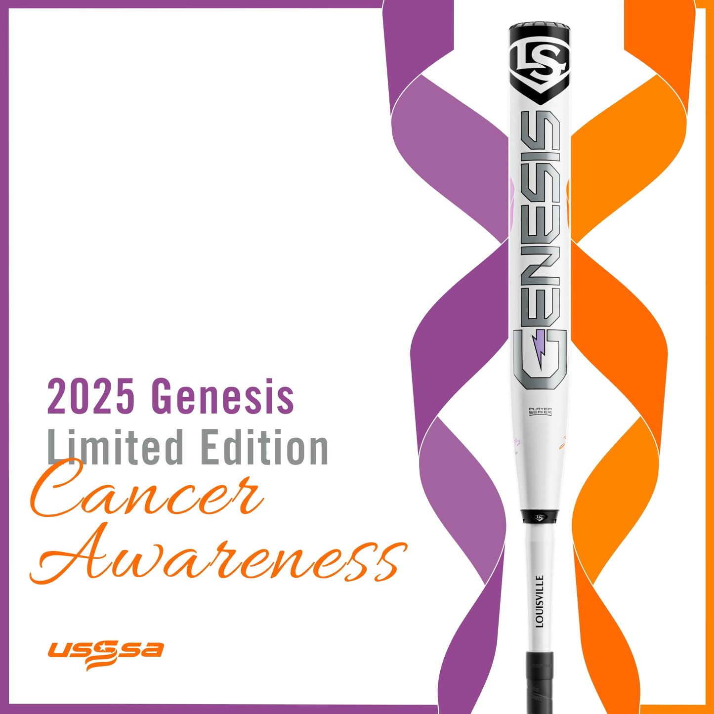 BÂTON DE SOFTBALL GENESIS CANCER AWARENESS 2PC MAXLOAD USSSA 2025