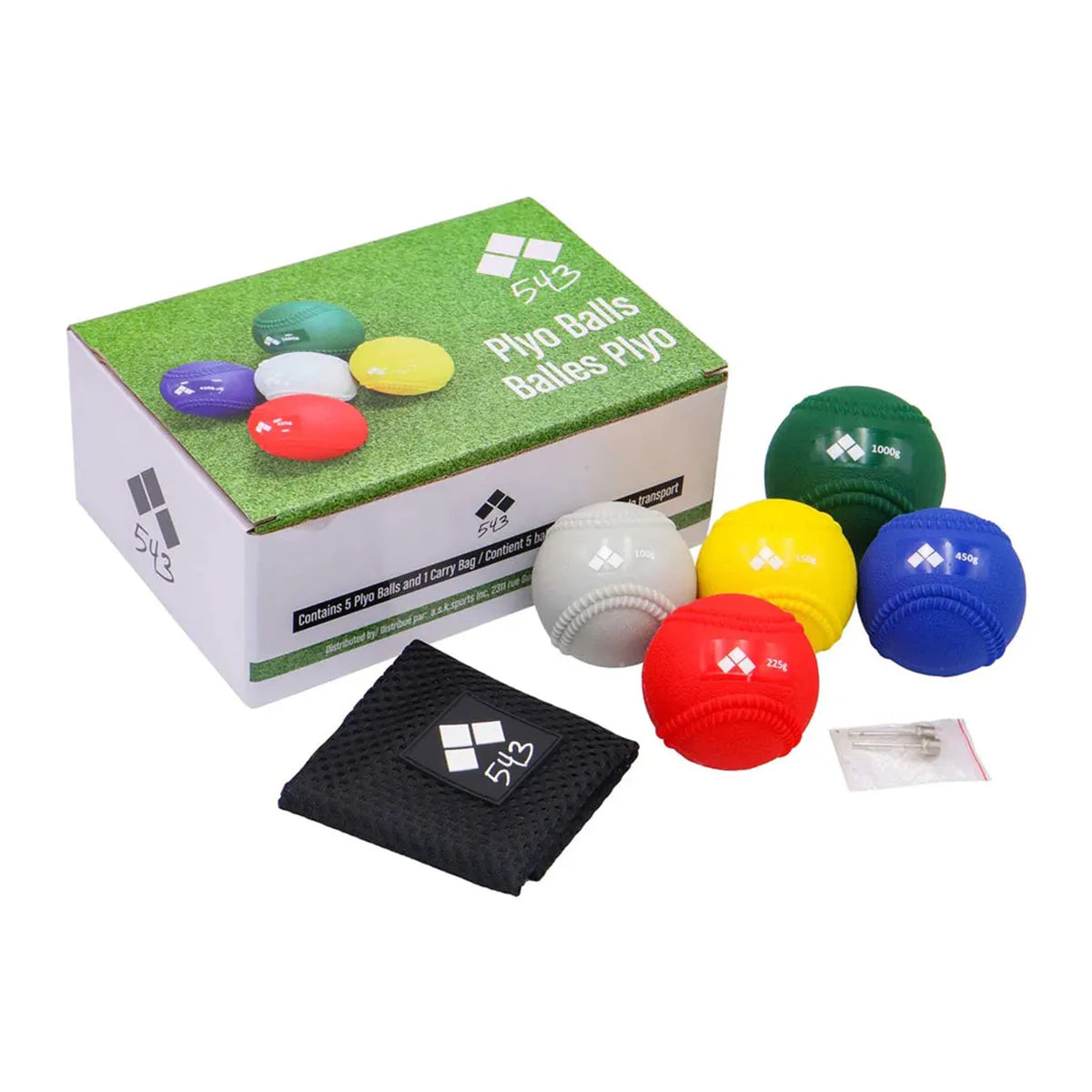 BALLES DE'ENTRAINEMENT PLYO 543 (LOT DE 5)