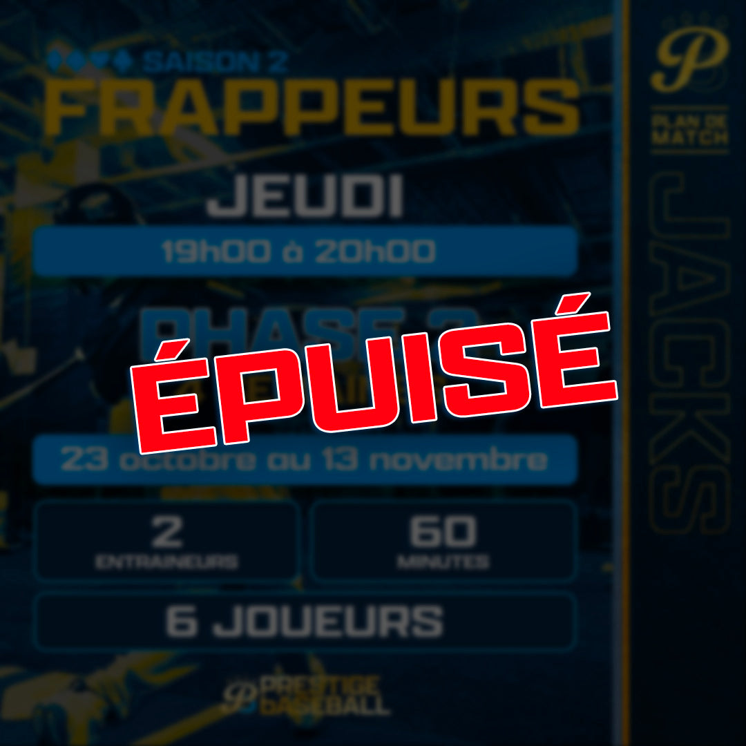 PHASE 2 : CLINIQUE JACKS (FRAPPEUR) - JEUDI - 60MIN