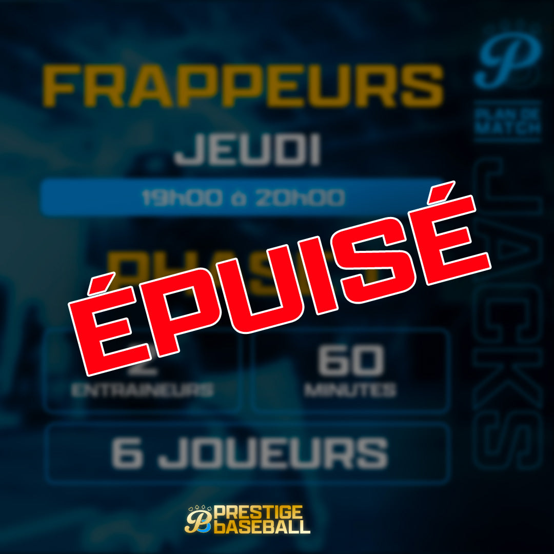 PHASE 1 : CLINIQUE JACKS (FRAPPEURS) - JEUDI 19H À 20H (60MIN)