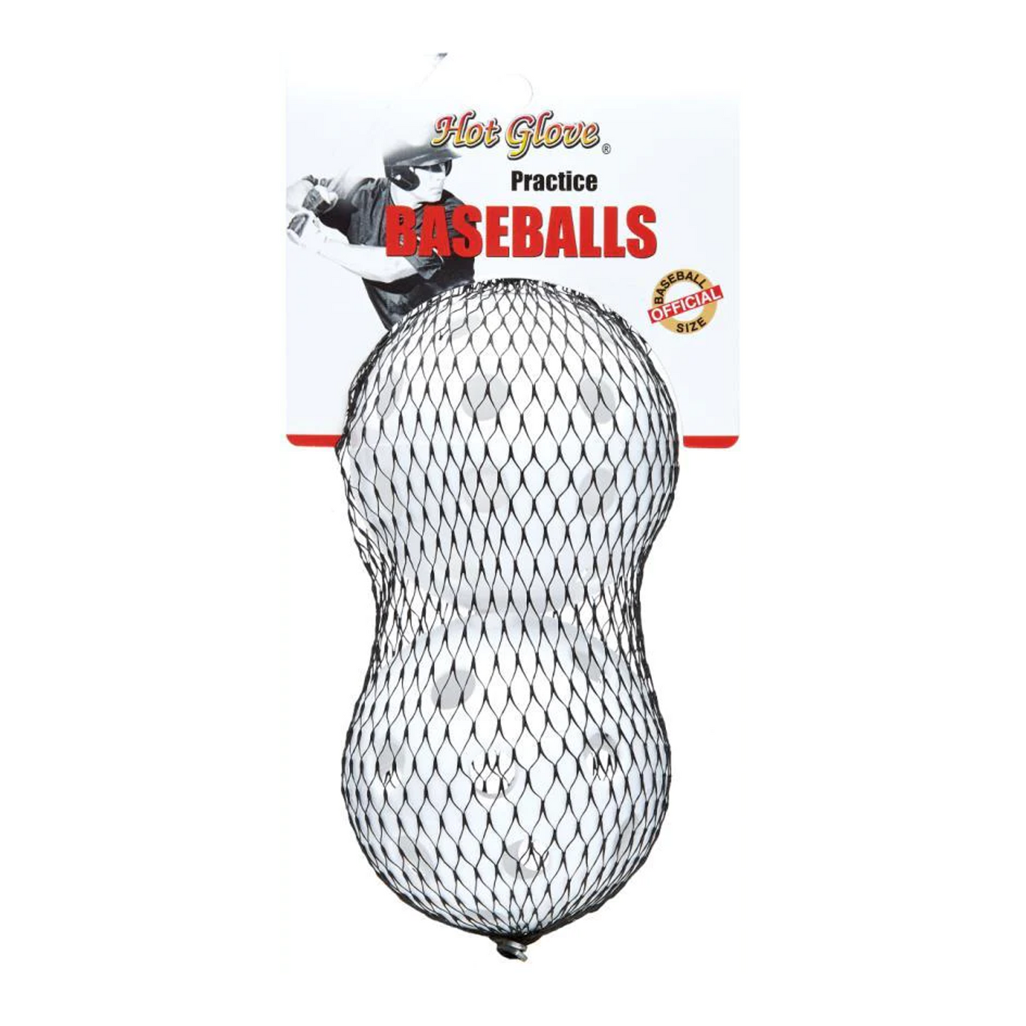 BALLES TROUÉES DE BASEBALL BLANCHES (2X)