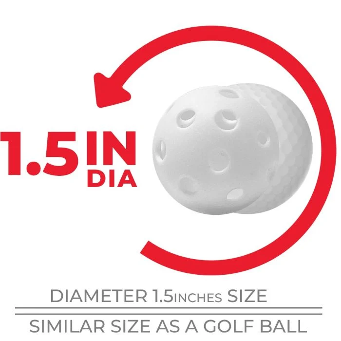 BALLES TROUÉES DE BASEBALL INDESTRUC-A-BALL MINI (12X)