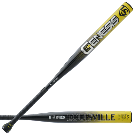 BÂTON DE SOFTBALL GENESIS 1PC BALANCED USSSA YELLOW NEON 2025
