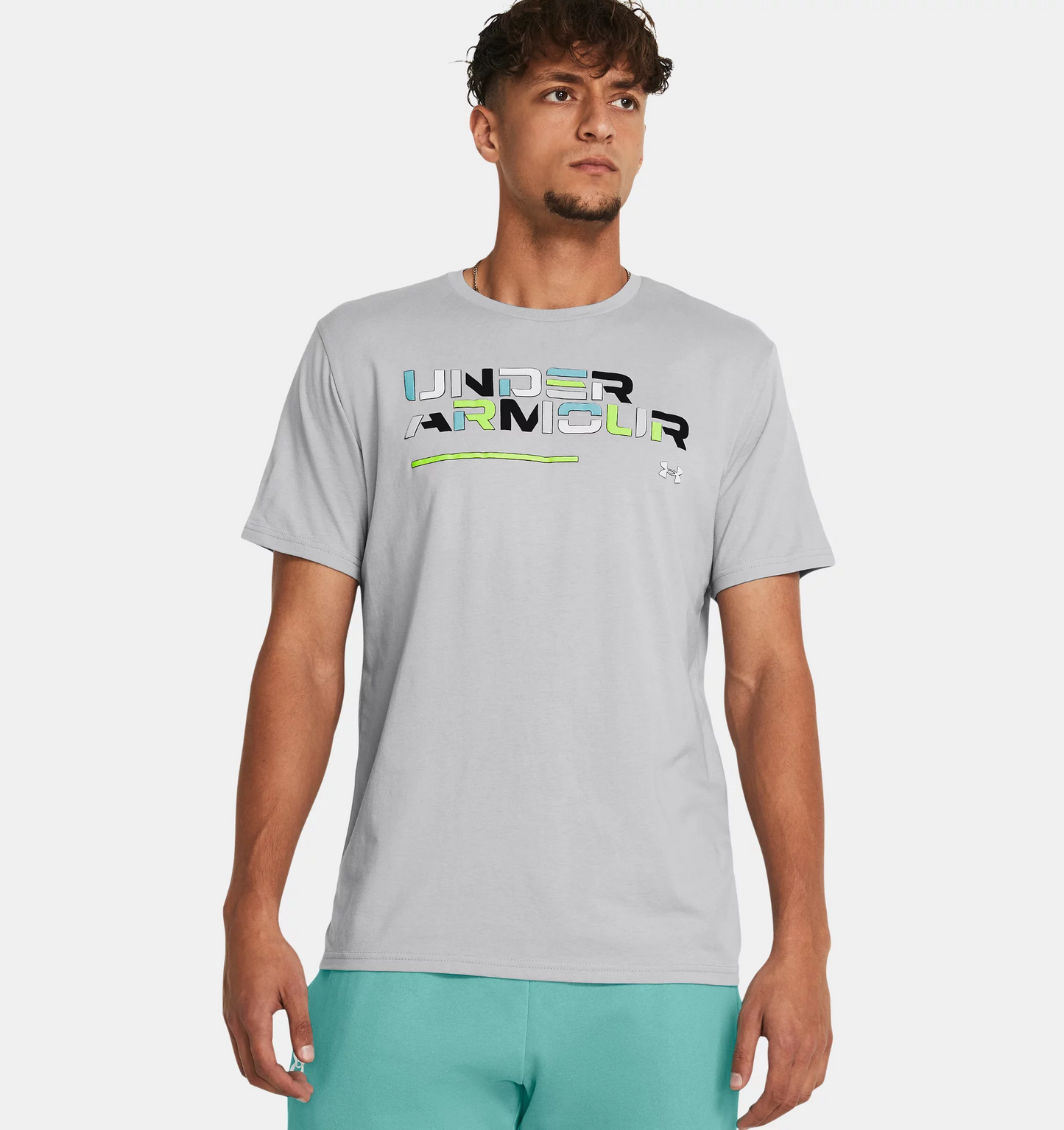 TSHIRT UA COLORBLOCK WORDMARK