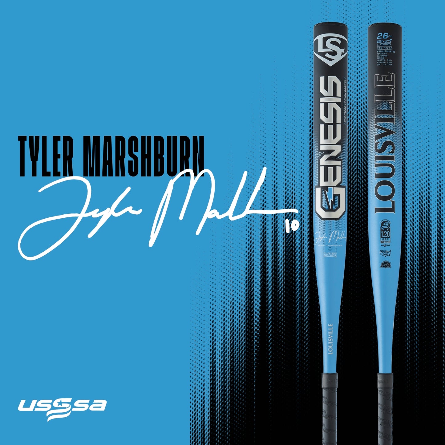 BÂTON DE SOFTBALL GENESIS TYLER MARSHBURN 1PC ENDOAD USSSA 2025