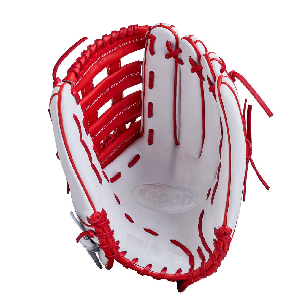 GANT DE SLOWPITCH A2000 BLANC/ROUGE 14" 2024