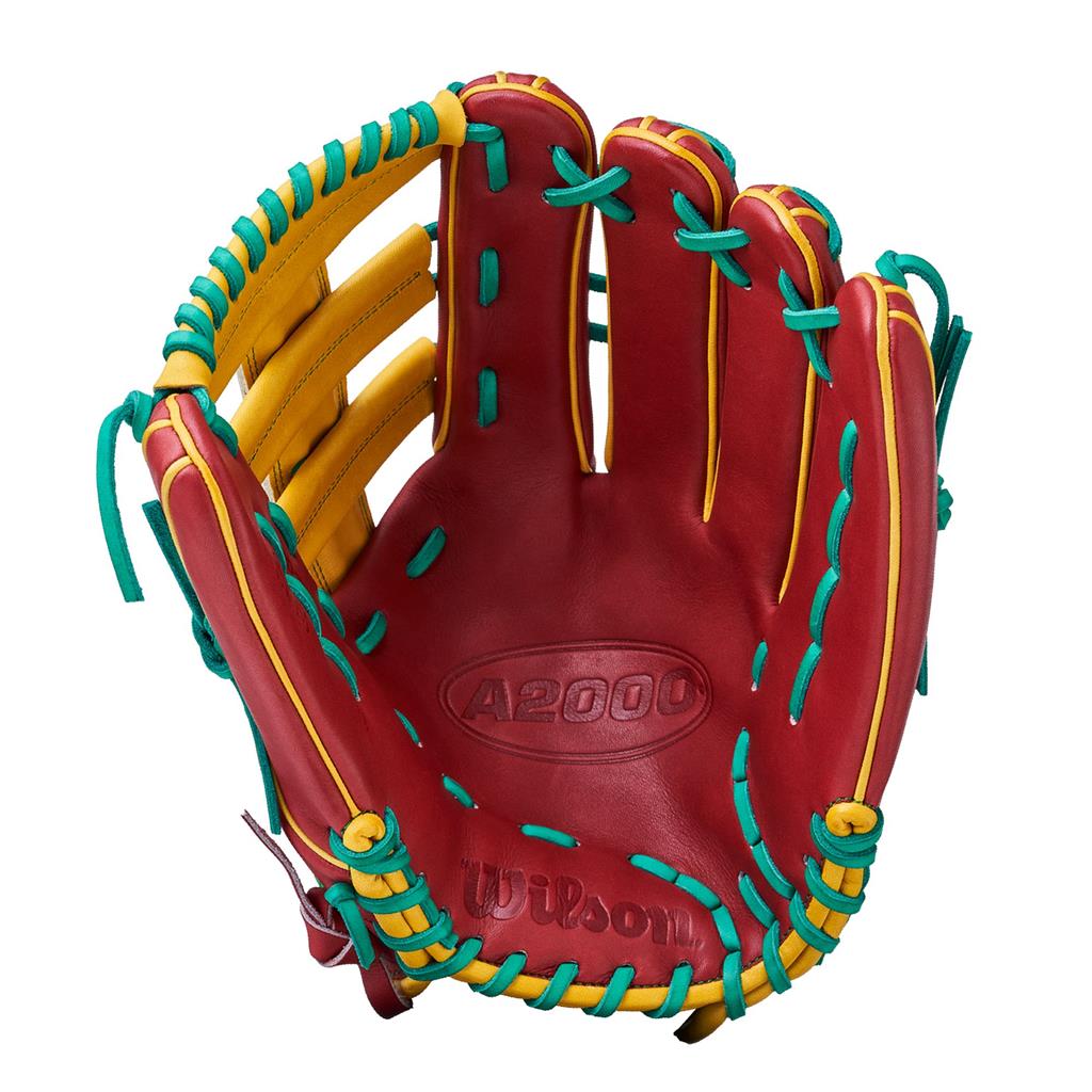 GANT DE SLOWPITCH A2000 BRICK RED/YELLOW GOLD 13" 2024