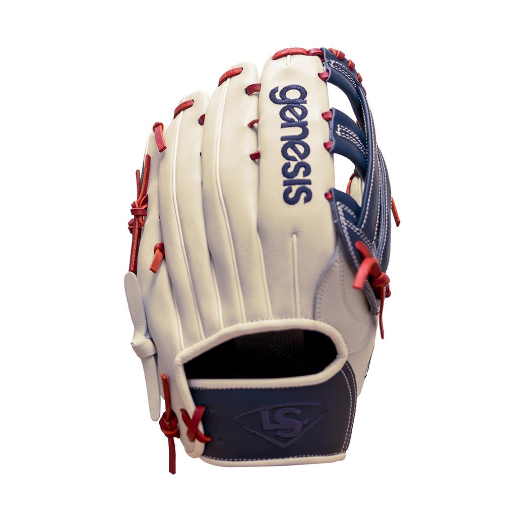 GANT DE SLOWPITCH GENESIS BLANC/NAVY 13.5"