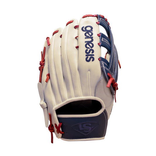 GANT DE SLOWPITCH GENESIS BLANC/NAVY 13.5"