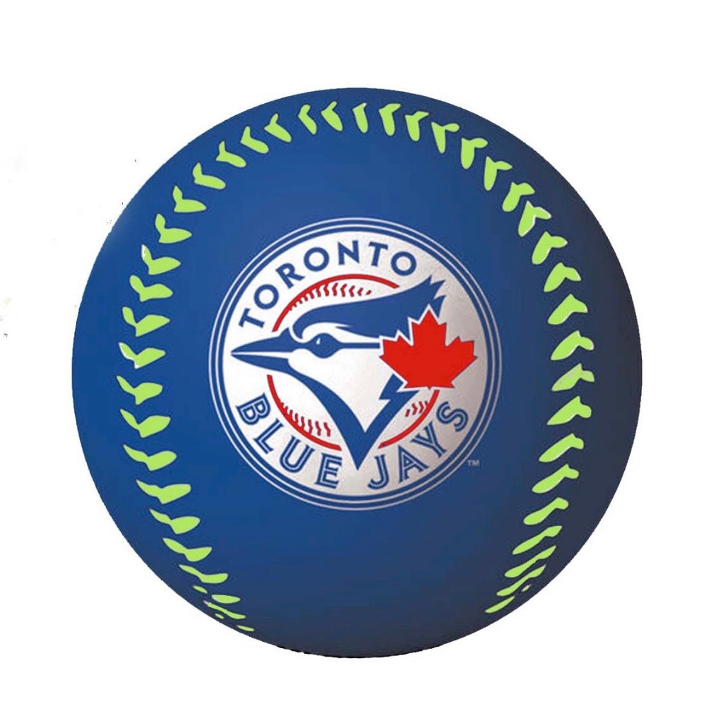 BALLE DE BASEBALL EN ÉPONGE NÉON MLB BLUE JAYS