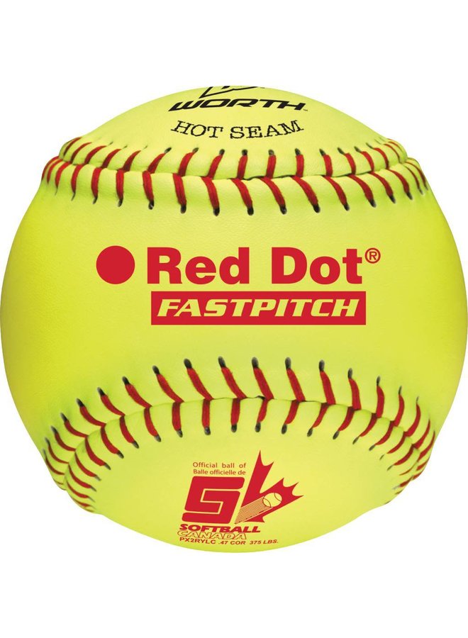 BALLE DE SOFTBALL RED DOT PX2RYLC 12"