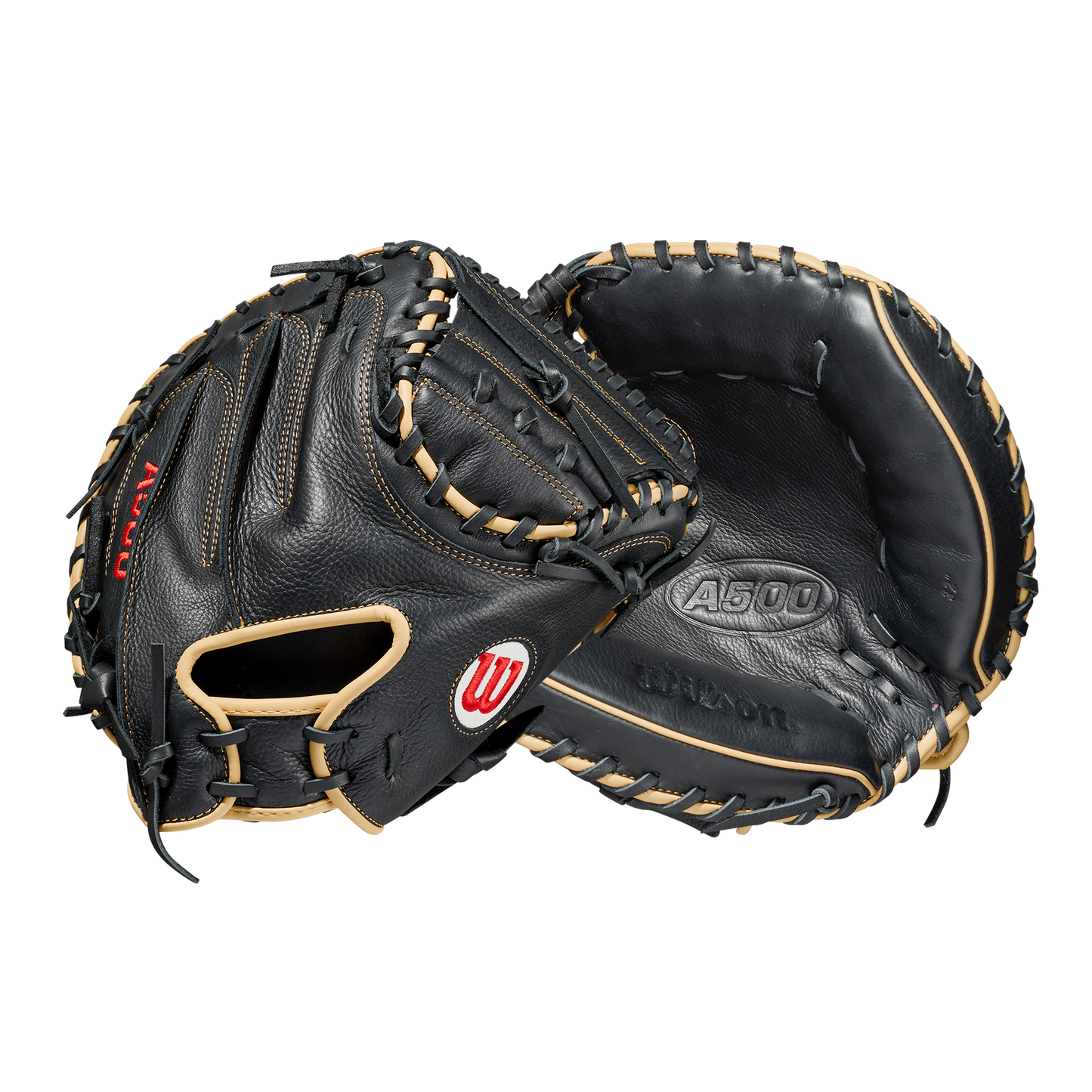 GANT DE BASEBALL A500 NOIR/TAN RECEVEUR 32''