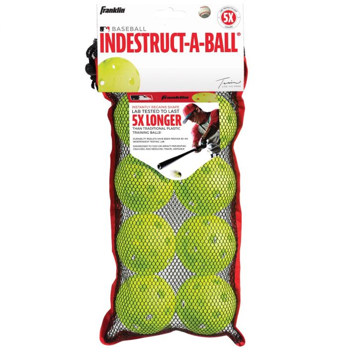 BALLES TROUÉES DE BASEBALL INDESTRUC-A-BALL (6X)