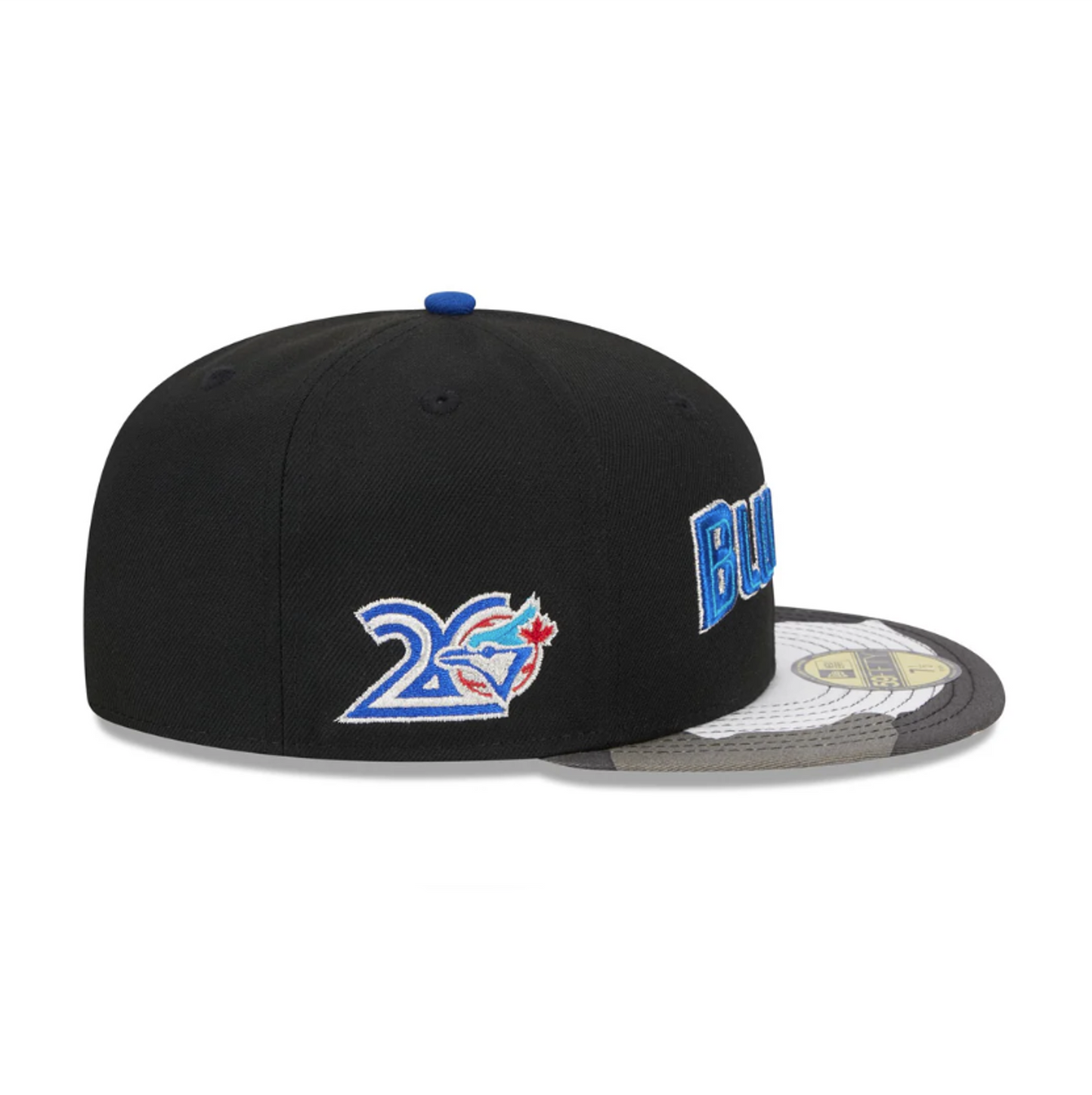 CASQUETTE 59FIFTY MLB  METALLIC CAMO BLUE JAYS