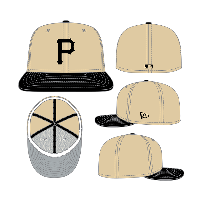 CASQUETTE 59FIFTY MLB CAMEL PIRATES