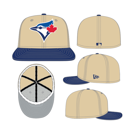 CASQUETTE 59FIFTY MLB CAMEL BLUE JAYS