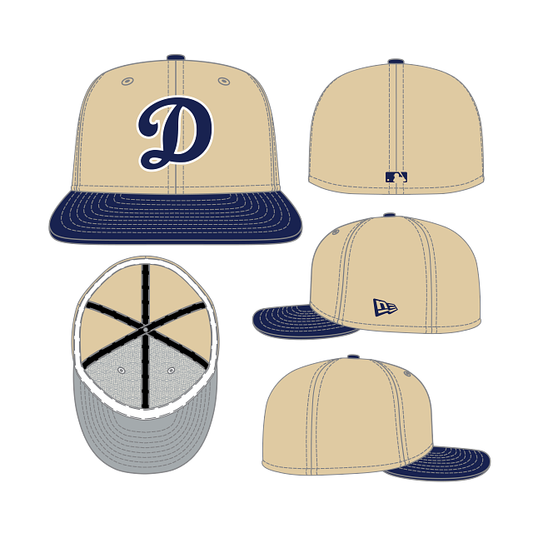 CASQUETTE 59FIFTY MLB CAMEL DODGERS