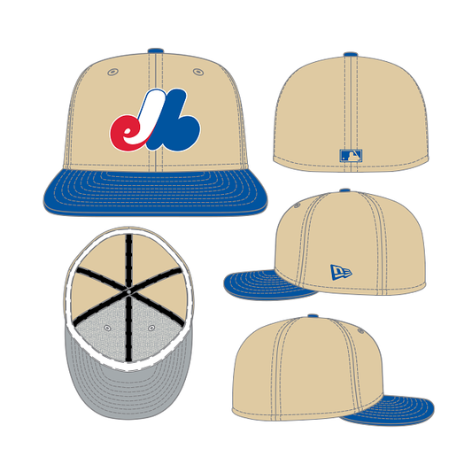 CASQUETTE 59FIFTY MLB CAMEL EXPOS