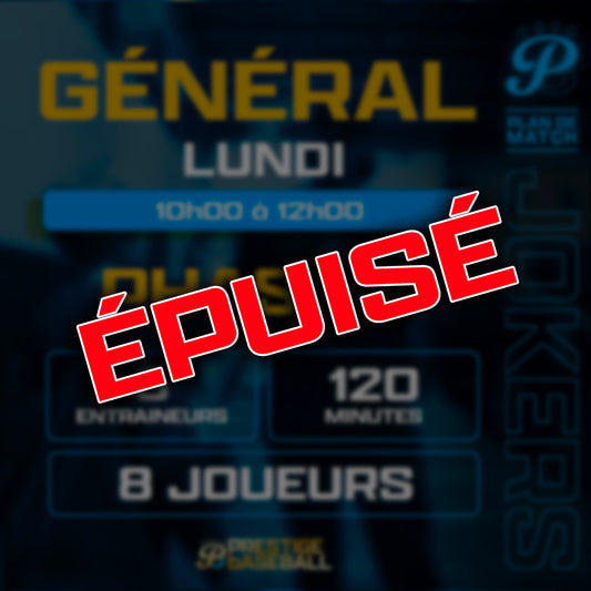 PHASE 4 : CLINIQUE JOKERS (GÉNÉRAL) - LUNDI 18H À 20H (120MIN)