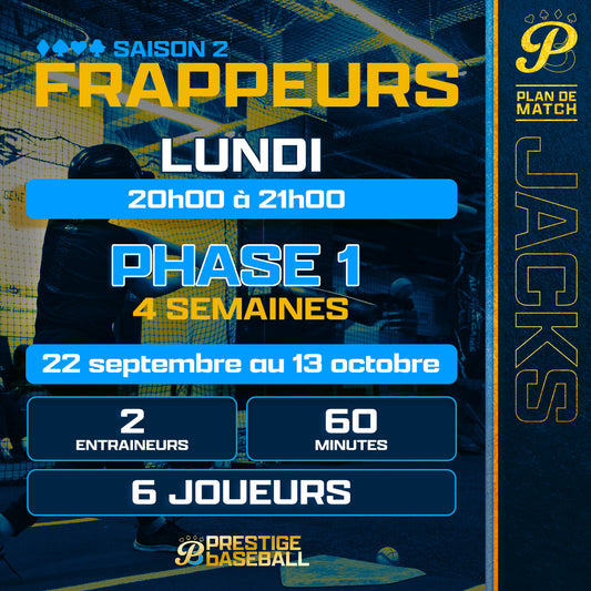 PHASE 1 : CLINIQUE JACKS (FRAPPEURS) - LUNDI - 60MIN