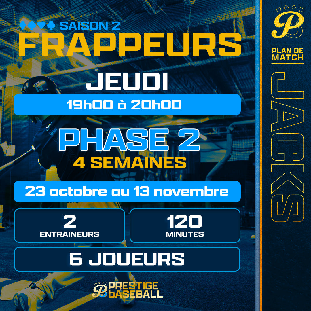 PHASE 2 : CLINIQUE JACKS (FRAPPEUR) - JEUDI - 120MIN