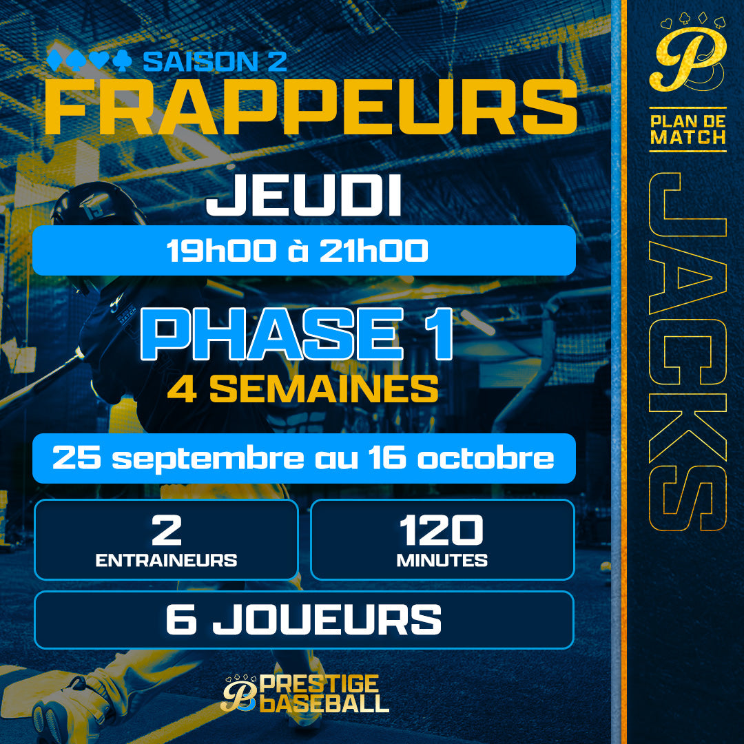 PHASE 1 : CLINIQUE JACKS (FRAPPEUR) - JEUDI - 120MIN