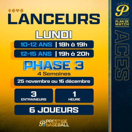 CLINIQUE ACES P3 - LANCEURS - LUNDI - 4 SEMAINES