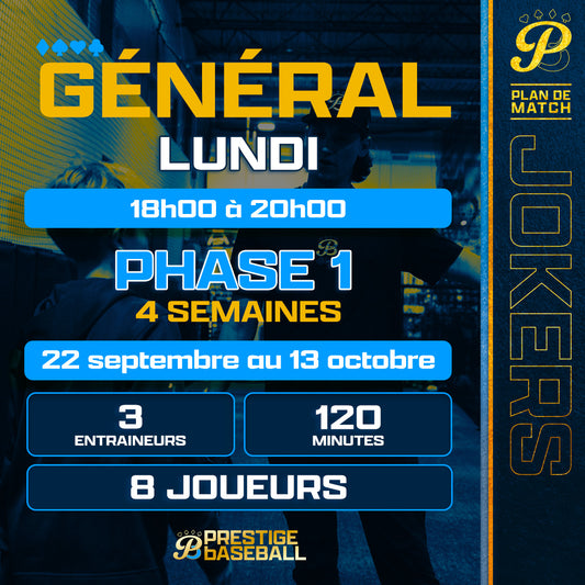 PHASE 1 : CLINIQUE JOKERS (GÉNÉRAL) - LUNDI - 120MIN