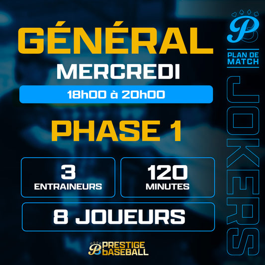 PHASE 1 : CLINIQUE JOKERS (GÉNÉRAL) - MERCREDI 18H À 20H (120MIN)