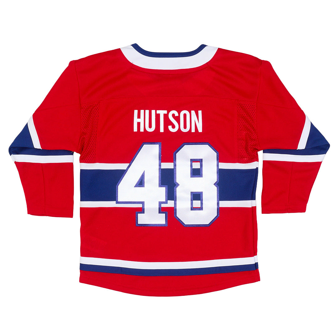 CHANDAIL OFFICIEL CANADIENS DE MONTRÉAL LANE HUTSON BRODÉS ENFANT