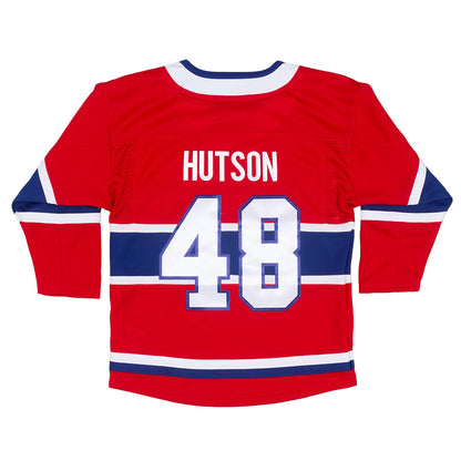 CHANDAIL OFFICIEL CANADIENS DE MONTRÉAL LANE HUTSON BRODÉS ENFANT