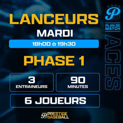 PHASE 1 : CLINIQUE ACES (LANCEURS) - MARDI 18H00 À 19H30 (90MIN)