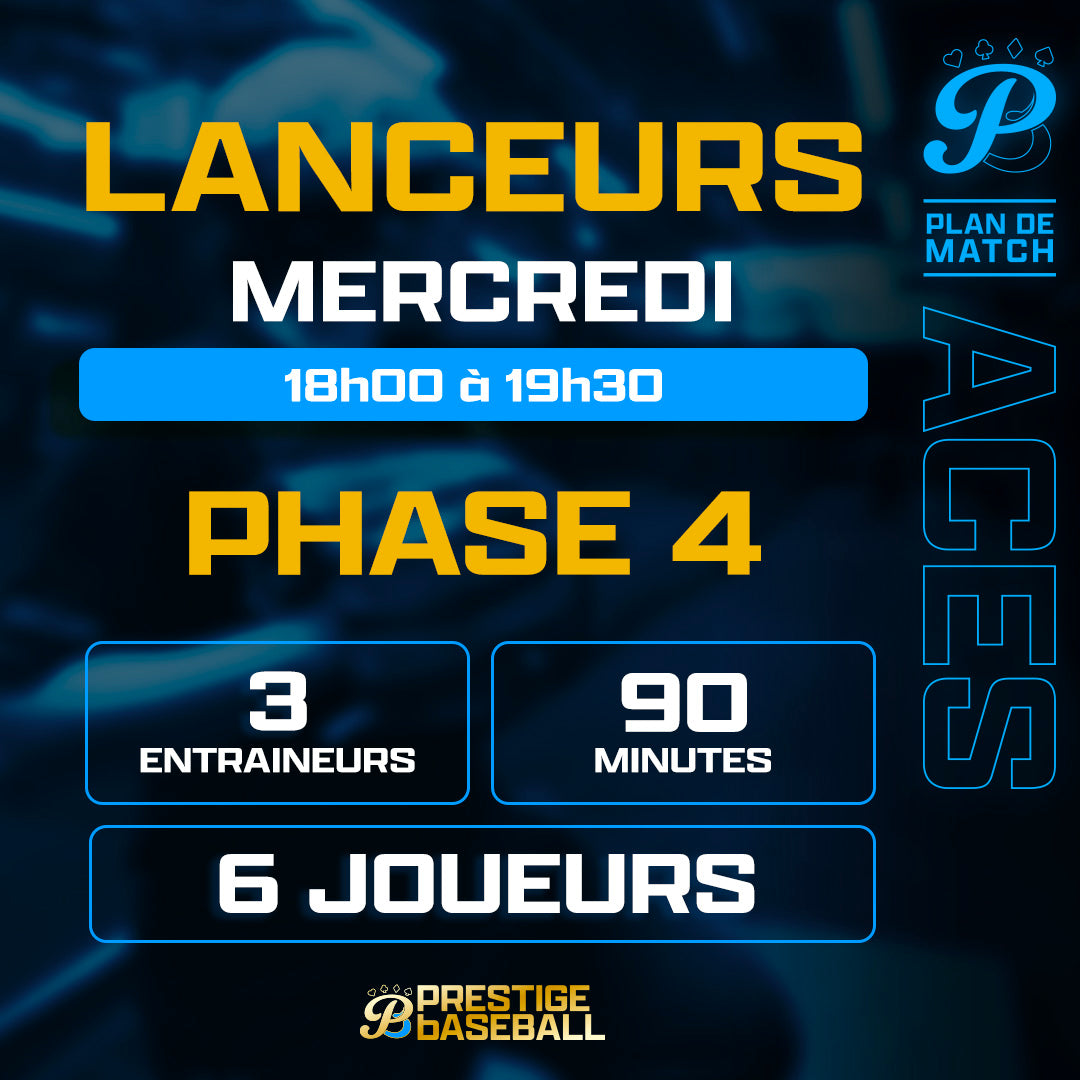 PHASE 4 : CLINIQUE ACES (LANCEURS) - MERCREDI 18H À 19H30 (90MIN)