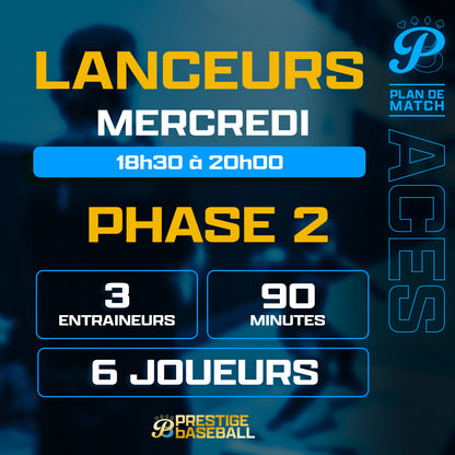 PHASE 2 : CLINIQUE ACES (LANCEURS) - MERCREDI 18H30 À 20H00 (90MIN)