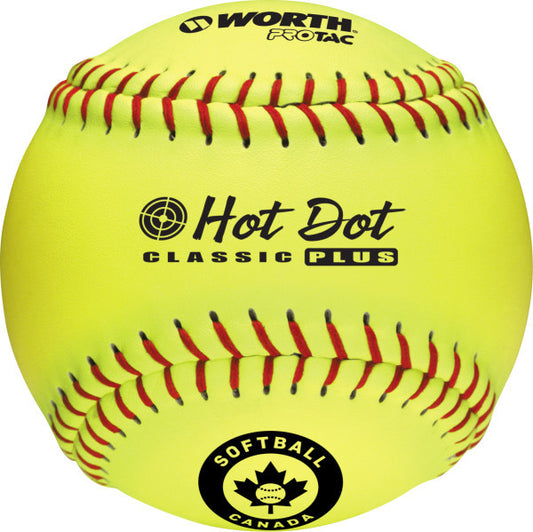 HOT DOT SPN11HDSY 11 INCH SOFTBALL BALL