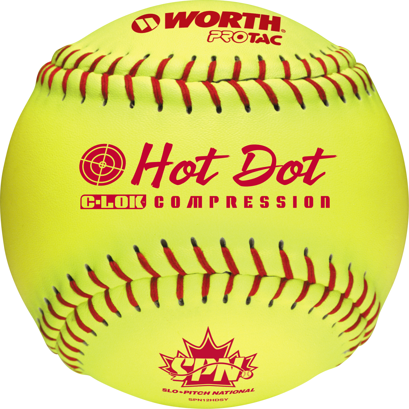 BALLE DE SOFTBALL HOT DOT NATIONAL W605439 12"