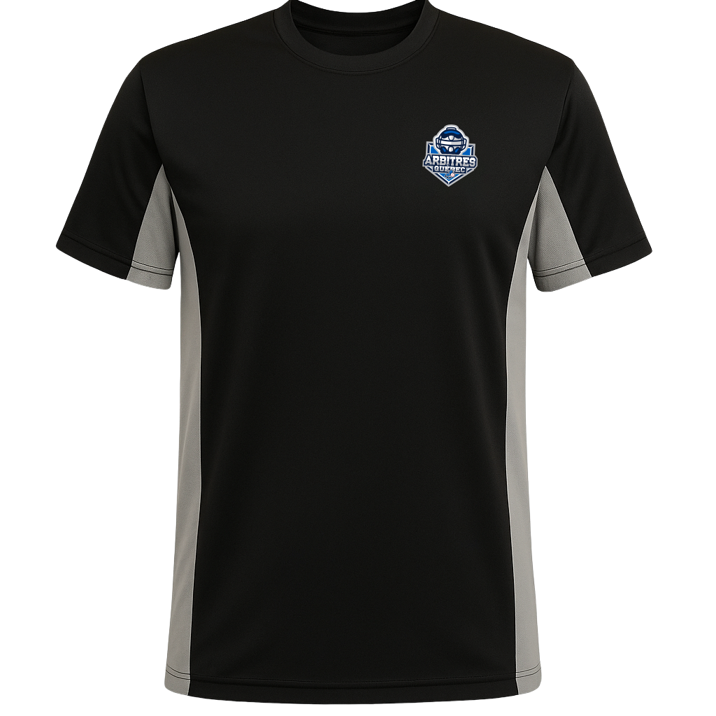 T-SHIRT ARBITRE BASEBALL QUÉBEC