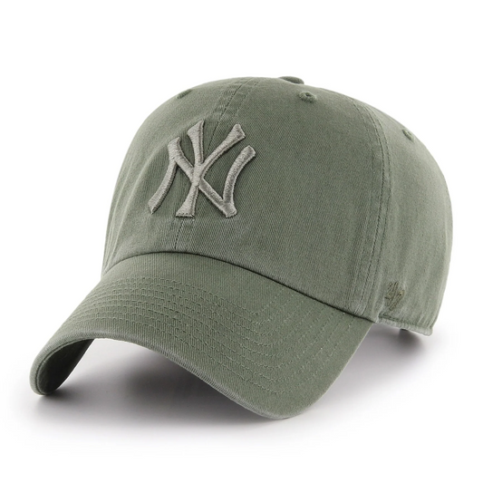 CLEAN UP MLB YANKEES MOSS GREEN CAP