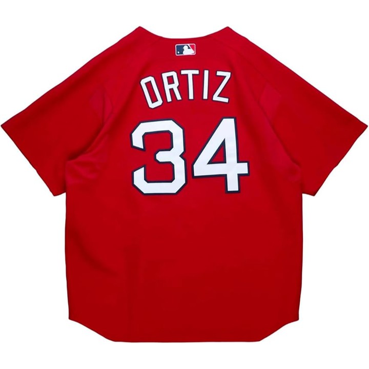 CHEMISE DAVID ORTIZ BOSTON RED SOX MITCHELL & NESS 2004