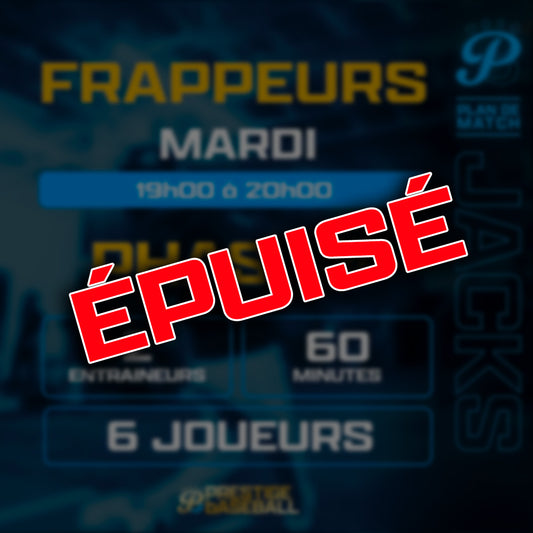 PHASE 4 : CLINIQUE JACKS (FRAPPEURS) - MARDI 19H À 20H (60MIN)
