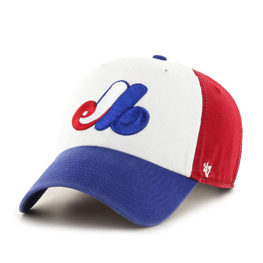 CLEAN UP MLB EXPOS TRICOLOR CAP