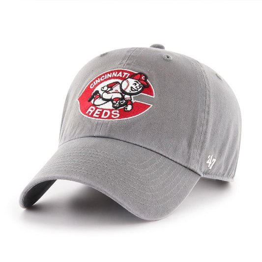 CLEAN UP MLB REDS COOPERSTOWN CAP